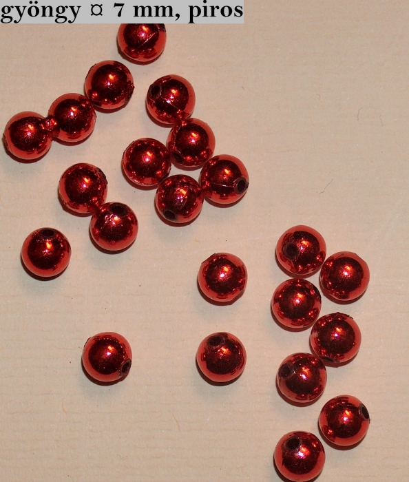 Gyöngy fűzhető 5 mm többféle színben (5:1-ben)
